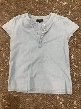 A.P.C. Chambray Top / 34 (XS)